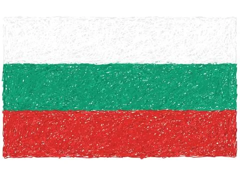 Flag of bulgaria Stock Illustration