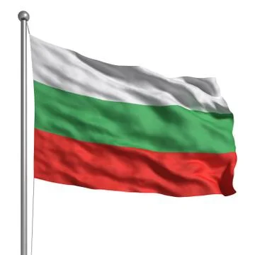 Flag of bulgaria Illustrazione stock