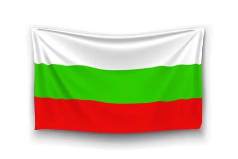 Flag of bulgaria Illustrazione stock