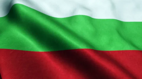 Flag of Bulgaria - Seamless Loop Video stock 210592385