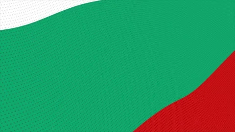 Flag of Bulgaria waving slowly Stock Footage 344568761