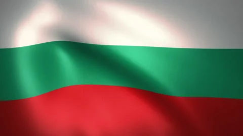 Flag of Bulgaria Waving in the Wind (LOOP) Video stock 161837887