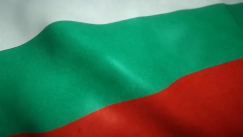 Flag of bulgaria in the wind Stock-Footage 121769378