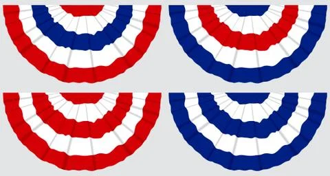 Flag buntings 스톡 일러스트