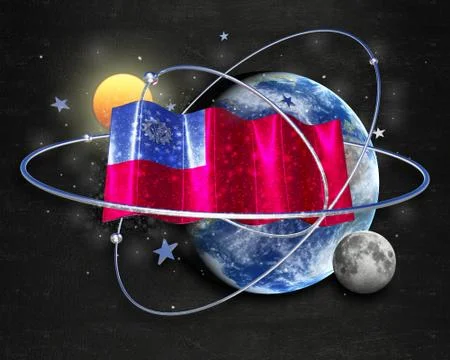 Flag Burma quality designer flag イラスト素材