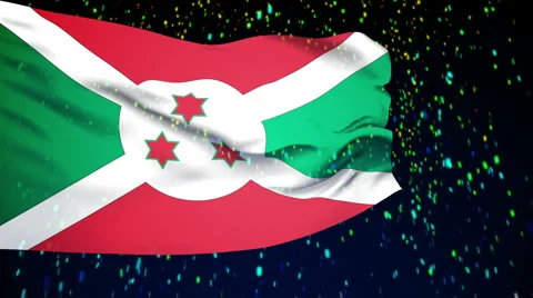 Flag of Burundi Video stock 1055378