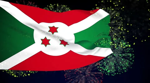 Flag of Burundi Video stock 1055382
