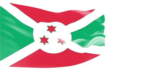 Flag of Burundi Video stock 1055394