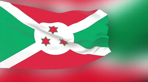 Flag of Burundi Video stock 1055396
