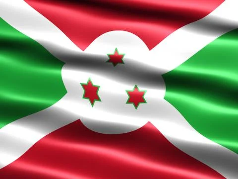 Flag of burundi Иллюстрация
