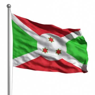 Flag of burundi Stock Illustration