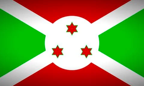 Flag of Burundi. Illustrazione stock