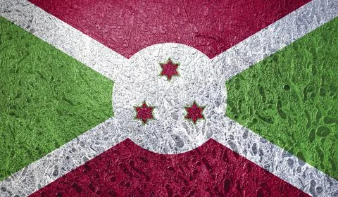 Flag of Burundi Illustrazione stock