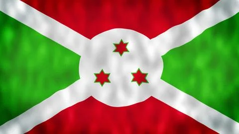 Flag of Burundi Stock Illustration