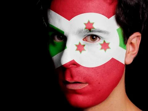 Flag of burundi Stock Photos
