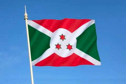 Flag of Burundi Stock Photos