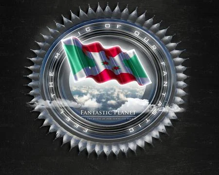 Flag Burundi quality designer flag Illustration