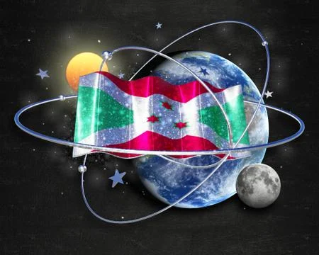 Flag Burundi quality designer flag Stock Illustration
