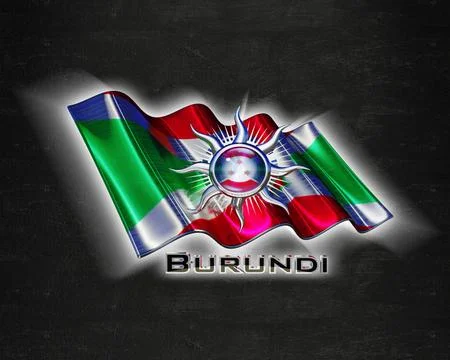 Flag Burundi quality designer flag Stock Illustration