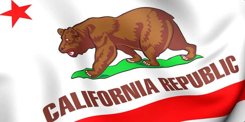 Flag of california Stock Illustration