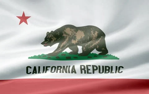 Flag of California Stock Illustration