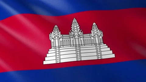 Flag of Cambodia Stock Footage 150989962