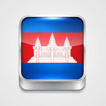 Flag of cambodia Stock Illustration