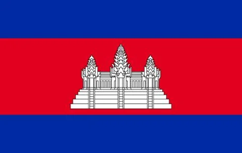 Flag of Cambodia Stock Illustration