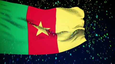 Flag of Cameroon Video stock 1055461