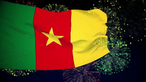 Flag of Cameroon Stock Footage 1055466