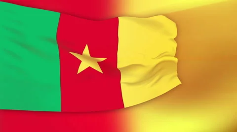 Flag of Cameroon Stock Footage 1055476