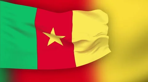 Flag of Cameroon Stock Footage 1055482