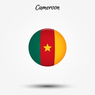 Flag of Cameroon icon Stock Illustration