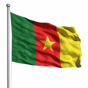 Flag of cameroon Stock Illustration