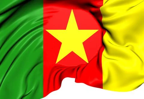 Flag of cameroon Stock Illustration