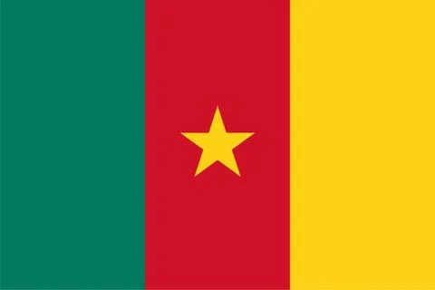 Flag of Cameroon Stock Illustration