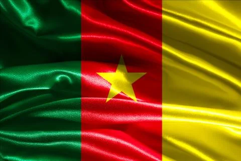 Flag of cameroon Stock Illustration