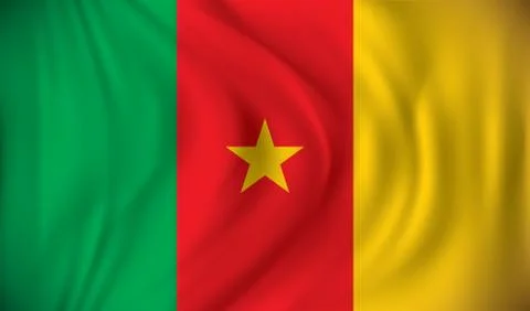 Flag of Cameroon Stock Illustration