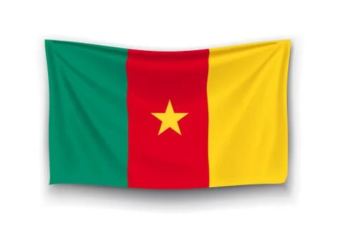 Flag of cameroon Stock Illustration