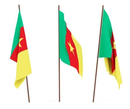 Flag of Cameroon Stock Photos