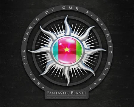 Flag Cameroon quality designer flag Stock Illustration