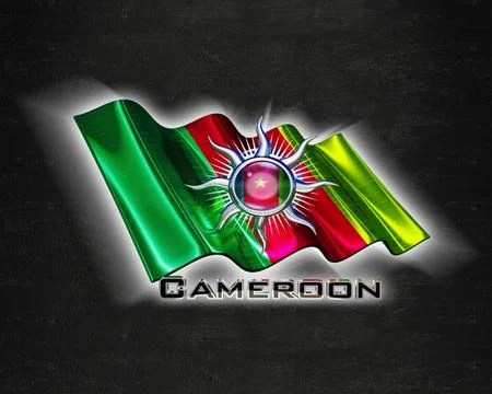 Flag Cameroon quality designer flag Stock Illustration