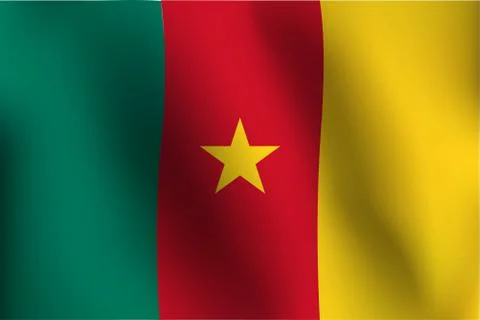 Flag of Cameroon - Vector Illustration Stock Illustration
