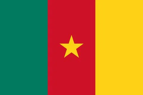 Flag of Cameroon. Vector illustration Illustrazione stock