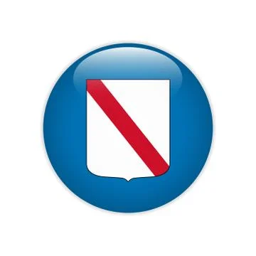 Flag Campania button Stock-Illustration