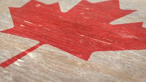 Flag Of Canada. 1080p, 60fps Stock Footage 116972775
