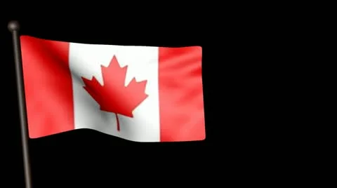 Flag Canada 29.976fps Stock Footage 21393675