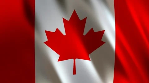Flag of Canada, 3D Render Stock Footage 275570876