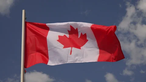 Flag Of Canada. 4K. Stock Footage 39157521