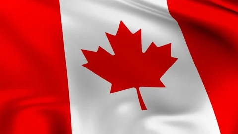 The flag of Canada animation, Stock Footage 147495408